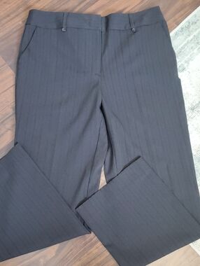 George Black Pinstripe Dress Pants